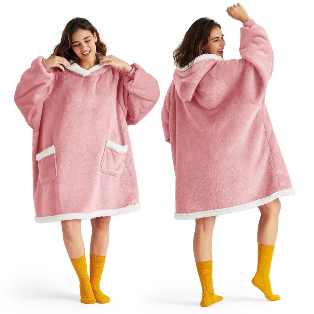 Wearable Blanket Hoodie Gifts for Women,Men,Teens Rainbow Printed Shaggy Sheroa